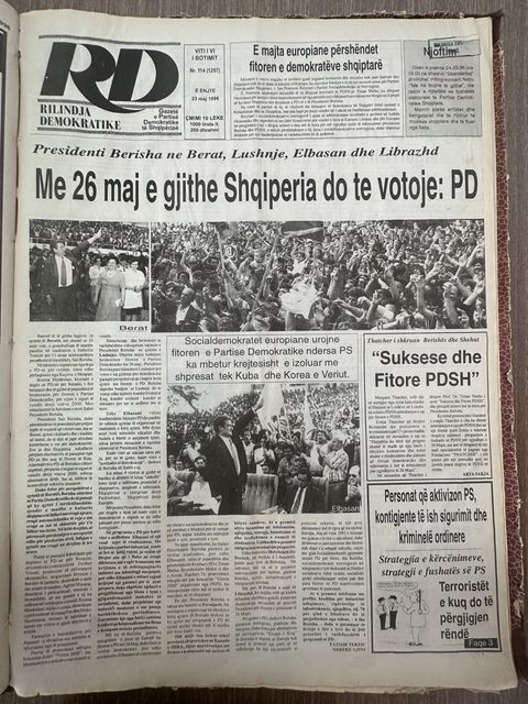 Rilindja Demokratike 1996-05-23